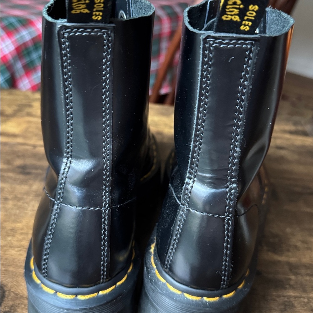 Dr. Martens Black Patent Molly Boots - Picture 12 of 12